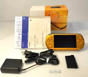 Sony PSP-3000 PSP 3000 Console Yellow Complete in box Region free - Excellent+ - Picture 1 of 22