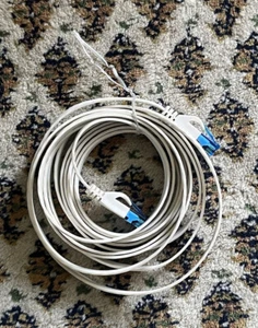 Cat6 Cat 6 UTP RJ45 Ethernet LS0H Networking CCA Internet Flat Cable 3m White - Afbeelding 1 van 1