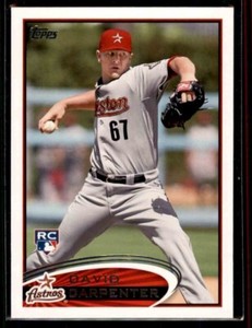 2012 Topps David Carpenter RC #595 Houston Astros