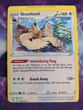 Stoutland 135/203 Non Holo Rare Pokemon Card Evolving Skies Factory Error Miscut