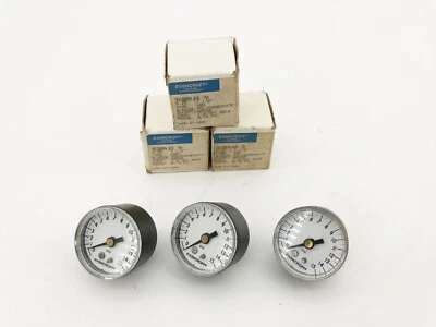 Lot of 3 New Ashcroft 15W1005PH 01B 15# Pressure Gauges 1-1/2" 0-15psi - Image 1 of 4