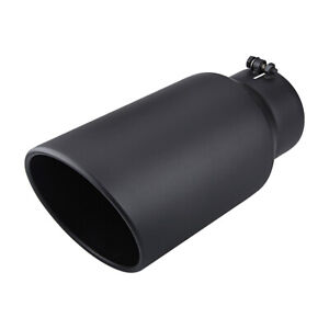 2.5 Inch Inlet Exhaust Tip,2.5 x 4 x 12 Polished Exhaust Tailpipe Tip for Truck With Bolt On Design 