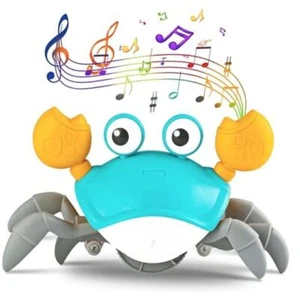 Crawling Baby Toy: Tummy Time Toys per Neonato 3 6 9 12 18 Mesi - Verde Granchio - Foto 1 di 7