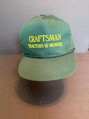 Boné chapéu snapback corda tratores e cortadores vintage artesão verde - Imagem 1 de 4