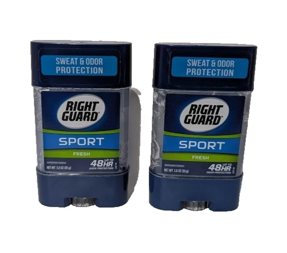 Right Guard Sport Deodorant Clear GEL Fresh 3oz 017000068374t237