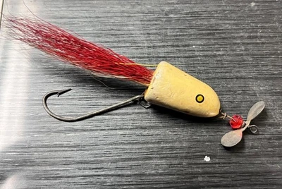 Señuelo giratorio vintage raro FLUEGER FLILITE flyrod ~sin precio de reserva blanco Foto 1 de 4