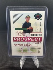 Rintaro Sasaki 2024 Panini Prospect Edition Blue Prospect Ticket /199 - Picture 1 of 2