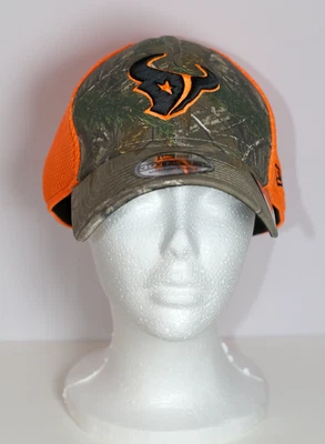 Sombrero New Era Houston Texans Flaming Orange Camuflado 39THIRTY Talla M/L Nuevo con Etiquetas Unisex Foto 1 de 4