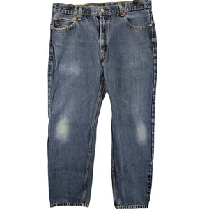 Levi's 505 Jeans Men's Size 36X28 (Tag 38x30) Blue Regular Fit Straight Leg - Picture 1 of 9