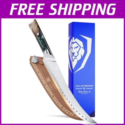 Cuchillo rompedor de precisión de 10 pulgadas - Hoja de acero de alto carbono con funda de cuero Foto 1 de 4