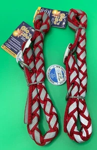 2 NEW FIRSTRAX GLOW IN THE DARK COLLAR LARGE RED-19"-24" - Picture 1 of 2