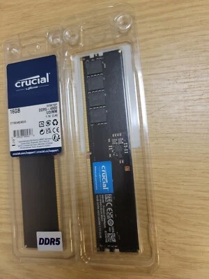 Crucial 16GB DDR5-4800 UDIMM--  Brand New Sealed  - Image 1 of 4