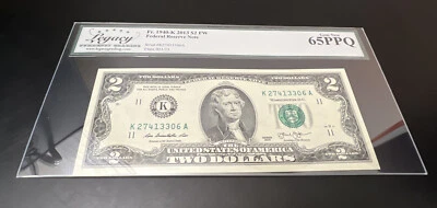 $2 fr 1940-K 2013 Legacy Gem 65 PPQ - Image 1 of 2