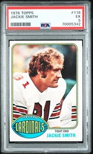 1976 Topps Jackie Smith #116 Football PSA 5 - Picture 1 of 2