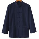 Stylish Button Up Kung Fu Coat For Men Classic Tang Suit Uniform Jacket