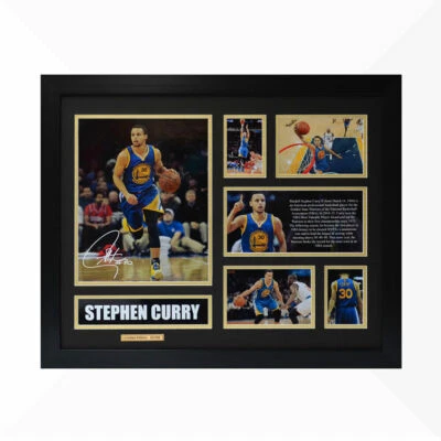 Stephen Curry Signed & Framed Memorabilia - Black/Gold Limited Edition - image 1 of 3