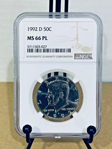 1992-D Kennedy Half Dollar NGC MS66PL #5711503-027 Cover