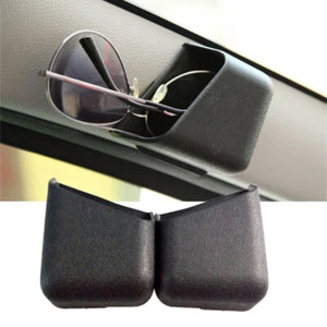2Pcs Universal Car Sunglasses Organizer Storage Bag Box Holder Car Accessories - Picture 1 of 10