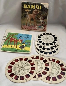 Juego de 3 carretes vintage Walt Disney Bambi View-Master (B 400) con folleto y 3 carretes - Imagen 1 de 6