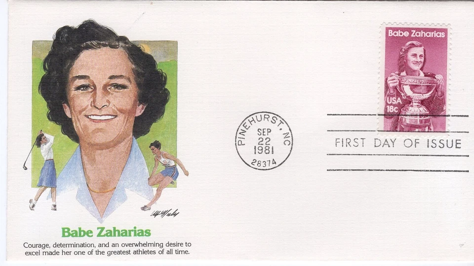 USPS FDC #1932 1981 18¢ Babe Zaharias Fleetwood ST2640 - Image 1 of 2