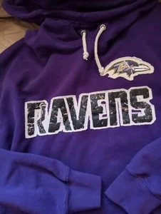 Purple Baltimore Ravens 2XL Hoodie Purple Pullover Sweatshirt NFL Team Apparel - Picture 1 of 2