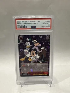 2023 Disney 100 Weiss Schwarz Mickey Donald And Goofy Dds/s104-054 PSA 10 - Picture 1 of 2