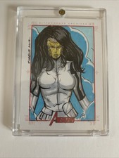 2012 Marvel Greatest Heroes Sketch Card Eugene Commodore Madam Masque