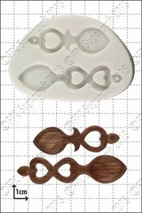 Stampo IN Silicone Gallese Love Cucchiai Uso Alimentare FPC Sugarcraft - Picture 1 of 1