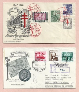 SPAIN 1947/'48 FOUR ILLUSTRATED 1ST DAY COVERS - Picture 1 of 2