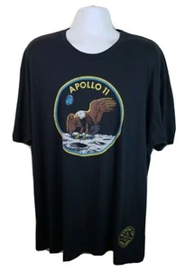 Official Ranger Up Apparel NASA Apollo 11 Moon Eagle Logo Black Tshirt 3XL - Picture 1 of 5