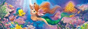 The Little Mermaid: Into the world of your dreams...Stained Art 456 piece puzzle - Picture 1 of 1