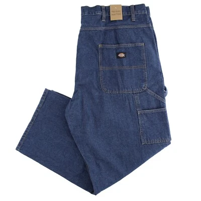 Pantalones de carpintero Dickies, pantalones de mezclilla grandes y altos para hombre, 8 bolsillos, Hammer Loop Foto 1 de 4