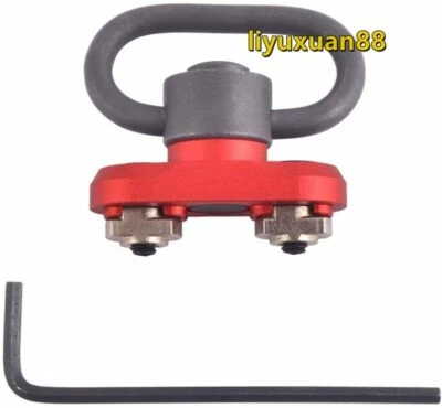 M-lok Standard QD Swivel 1.25 Inch Adapter for M-Lok Rail (Red) - Image 1 of 4