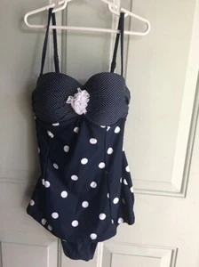 CoCo Limon One Piece Swimsuit 12 Navy NWOT - Picture 1 of 11