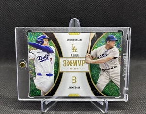 Shohei Ohtani Foxx 2025 Topps Welcome To The Club 3XMVP Green Stardust Foil /99 - Picture 1 of 2