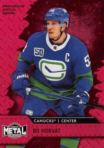 2020-21 Metal Universe Precious Metal Gems Red #94 Bo Horvat /100 - Picture 1 of 2