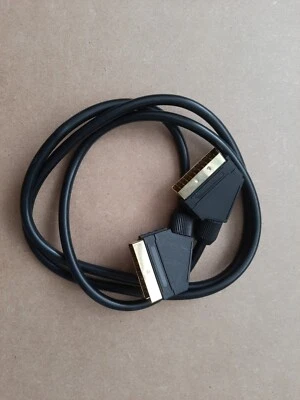 21 pin SCART to SCART Cable TV SKY DVD Video Lead 1.5m - Image 1 of 3