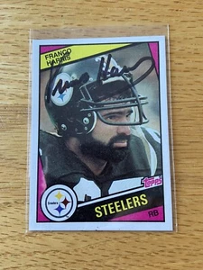 1984 TOPPS FRANCO HARRIS # 165 STEELERS SIGNED AUTO !!! - Bild 1 von 2