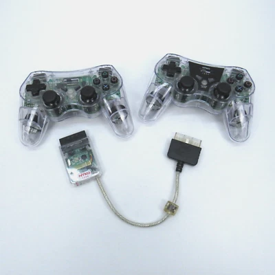 Two Nyko Wireless Controllers & One Receiver for PlayStation 2 PS2 - TESTED  - Image 1 of 4