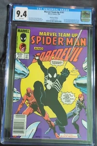 MARVEL TEAM-UP #141 CGC 9.4 NEWSSTAND WHITE PAGES  1984 1st Black Costume Spidy - Picture 1 of 2