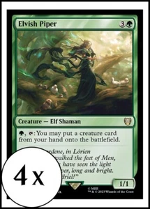 MTG - 4 x Elvish Piper - Playset 4x x4 - Lord of the Rings - LOTR - Picture 1 of 2