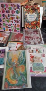 Konvolut SCHENKEN Grußkarten, Geschenkanhänger, Geschenkbeutel, Sticker - Bild 1 von 10