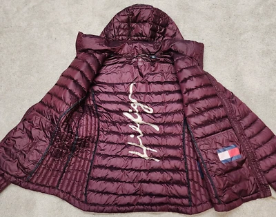Tommy Hilfiger Junior Abrigo Borgoña Chaqueta Niñas X-Grande Embalable Foto 1 de 4