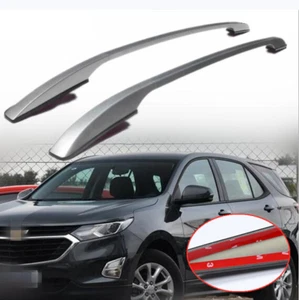 Decorative Sliver Roof Rack Rails Bars For 2018 2019 20 2021 Chevrolet Equinox - Picture 1 of 6