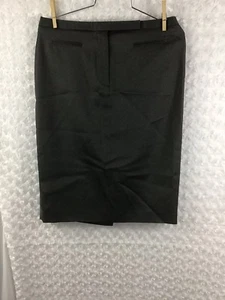 NWOT Parallel Women's Size 12 Black Office Career Business Back Slit Skirt - Picture 1 of 12