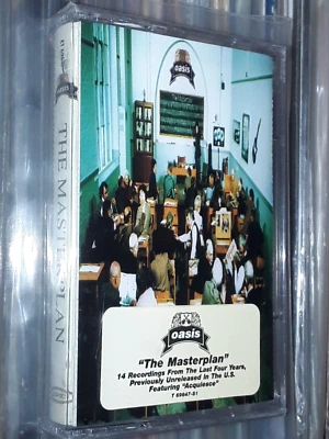RARE ORIGINAL OASIS THE MASTERPLAN CASSETTE TAPE 1998 USA HYPE STICKER SEALED - Image 1 of 4