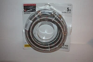 EVERBUILT 2 Pack RED & BLUE Stainless Steel Washing Machine Supply Line NEW - Picture 1 of 2