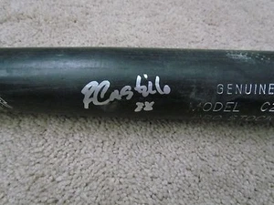 BOSTON RED SOX RUSNEY CASTILLO AUTOGRAPHED BASEBALL BAT CUBA - Picture 1 of 9