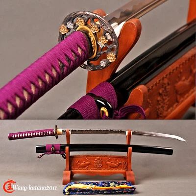 Espada Katana Samurai Japonesa Afiada Unokubitsukuri 40"" Feita à Mão T10 Aço Carbono - Imagem 1 de 4