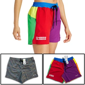 Retro Multi-colored Swimming Trunks Shorts For Men, Beach wear - Picture 1 of 9